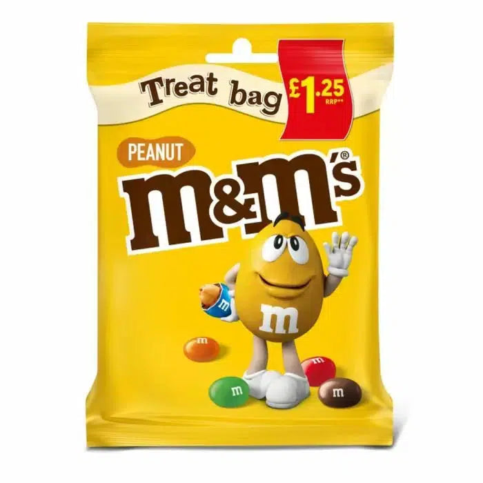 M&M's Peanut Milk Chocolate Valentine's Day Candy Assortment, 10 Oz Bag, Packaged Candy