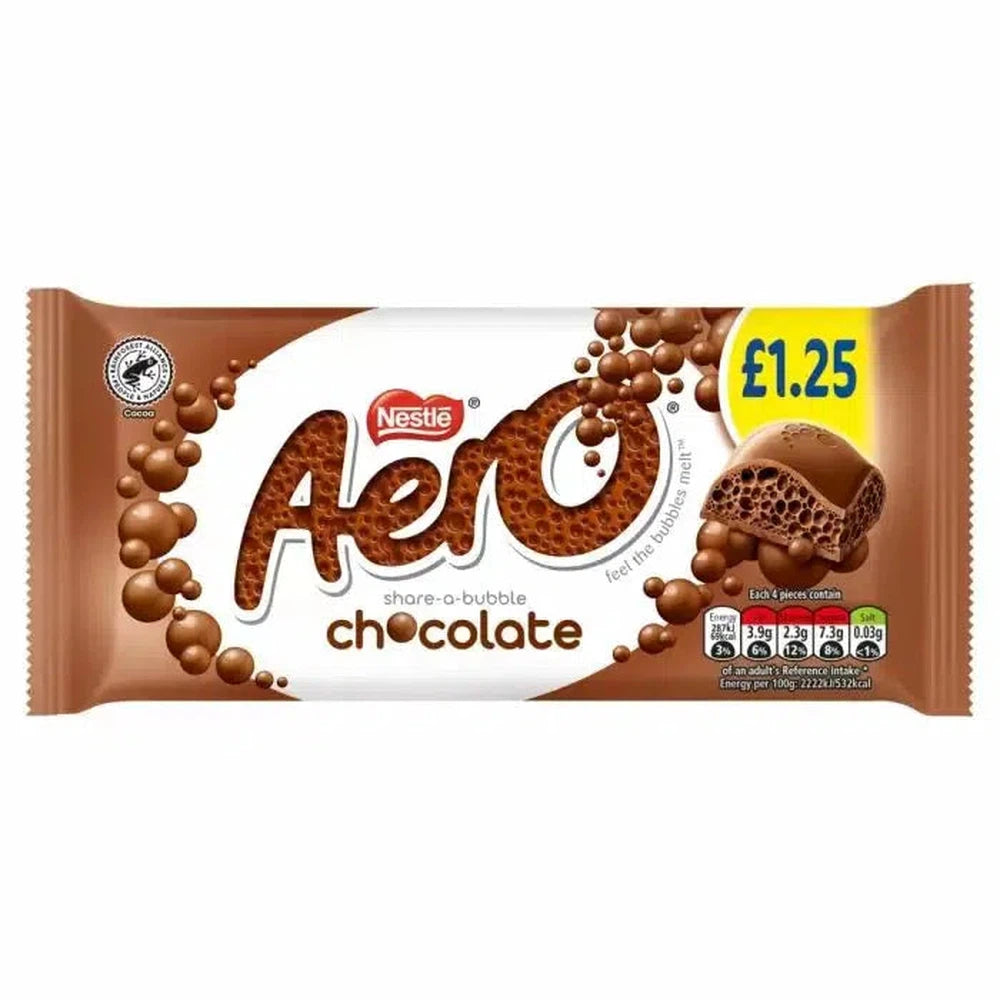 Aero Milk Chocolate Sharing Bar 90g