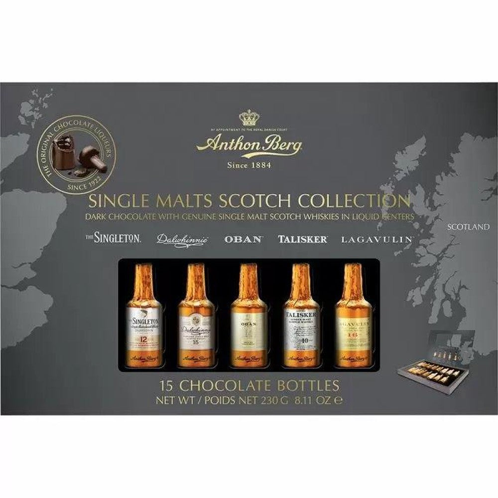 Anthon Berg Single Malts Scotch Whisky Collection 230g