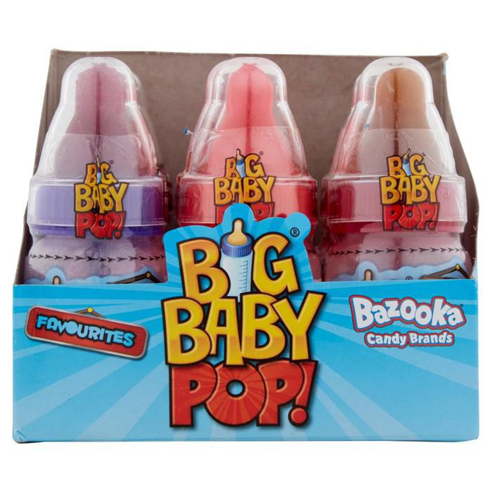 Bazooka Big Baby Pop Lollipop with Dipping Powder 32g