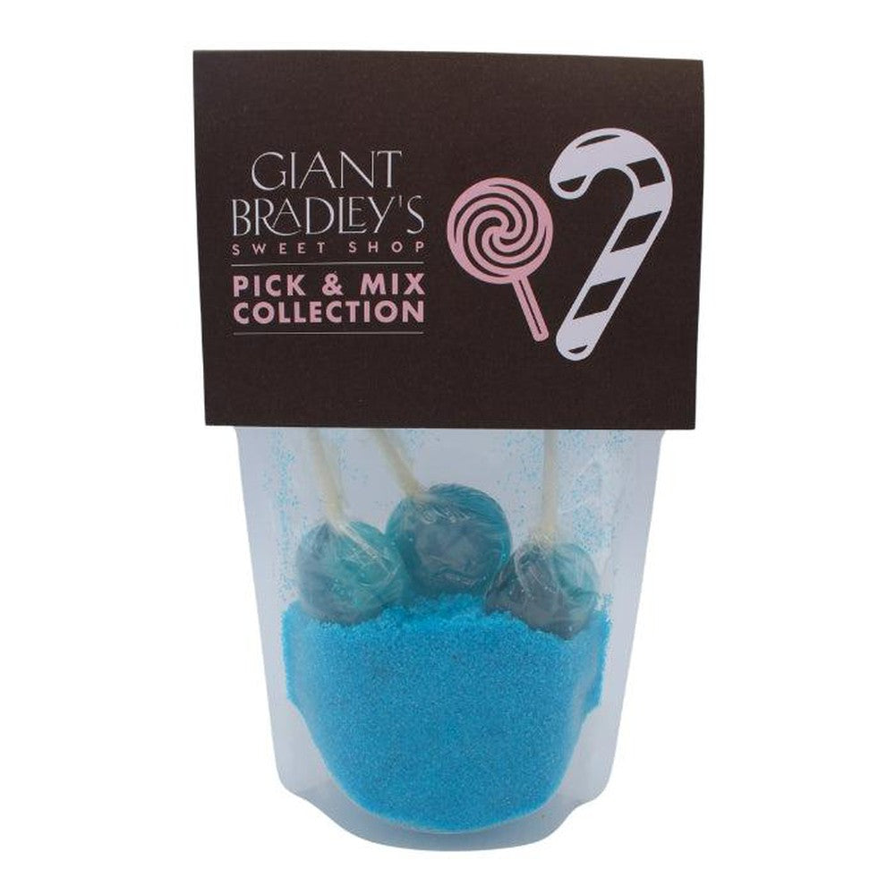 Blue Raspberry Dip n' Lick Crystal Lollies