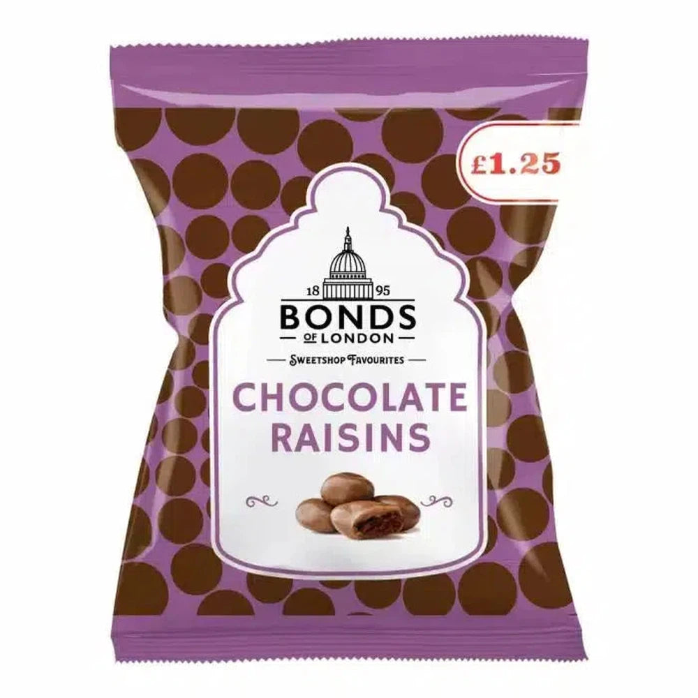 Bonds Chocolate Raisins 75g