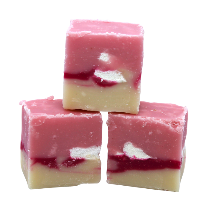 Boozy Eton Mess Fudge