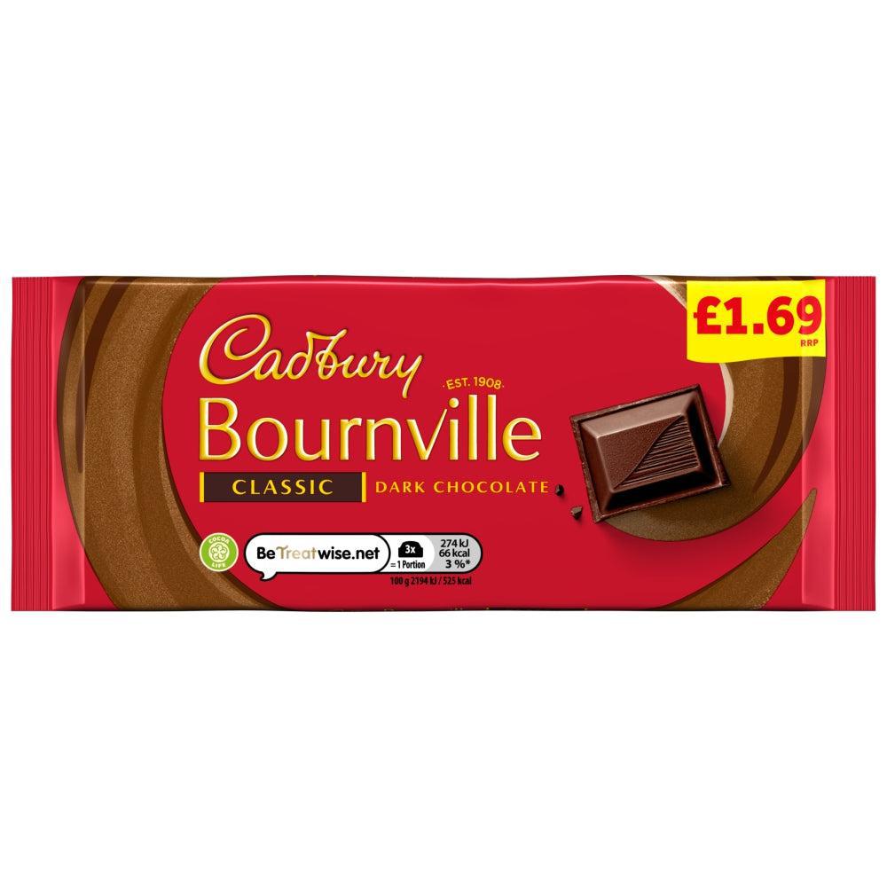 Cadbury Bournville Classic Dark Chocolate Bar 100g