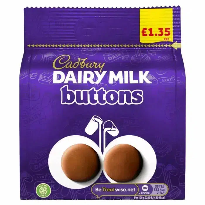 Cadbury Dairy Milk Buttons Chocolate Bag 85g