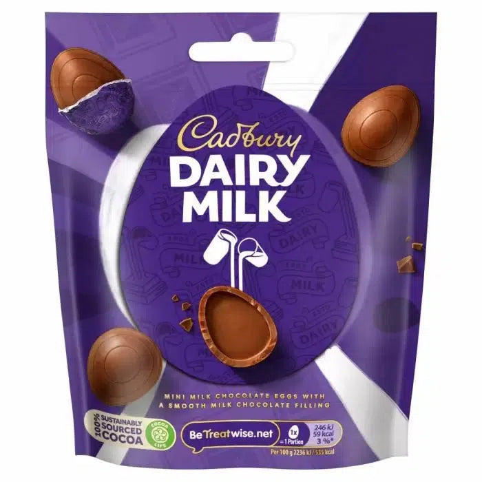 Cadbury Dairy Milk Chocolate Egg Bag 77g - BBD JUL 2024