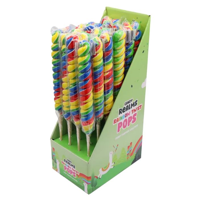 Candy Realms Twist Lollipop 80g