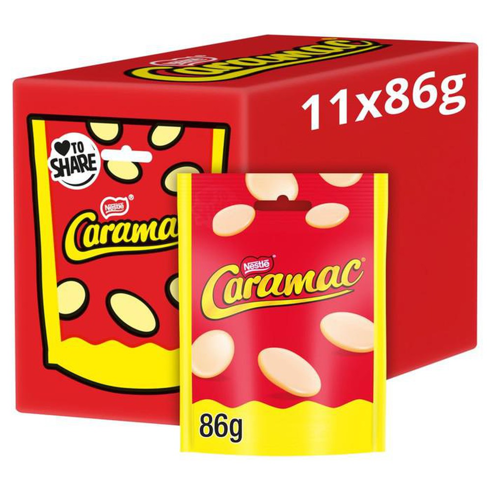 Caramac Giant Buttons Caramel Flavour Share Bag 86g