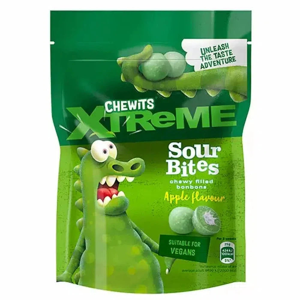 Chewits Xtreme Apple Sour Bites 115g