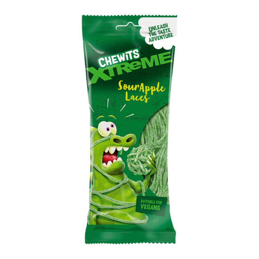 Chewits Xtreme Sour Apple Laces 160g