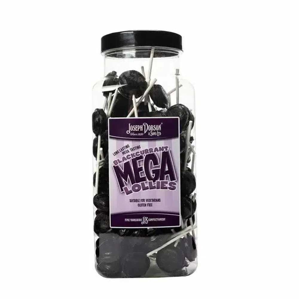 Dobsons Blackcurrant Mega Lollies Jar 1.9kg