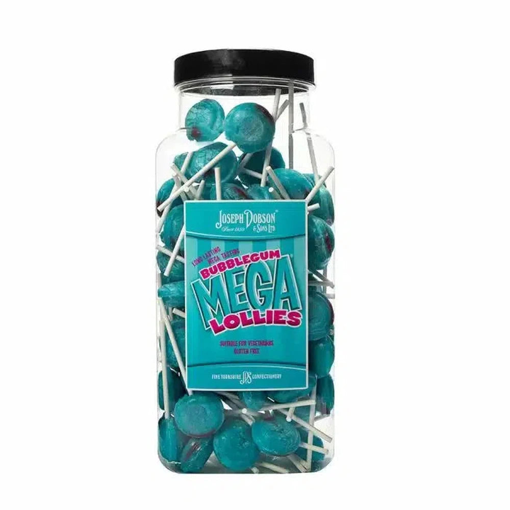 Dobsons Bubblegum Mega Lollies Jar 1.9kg