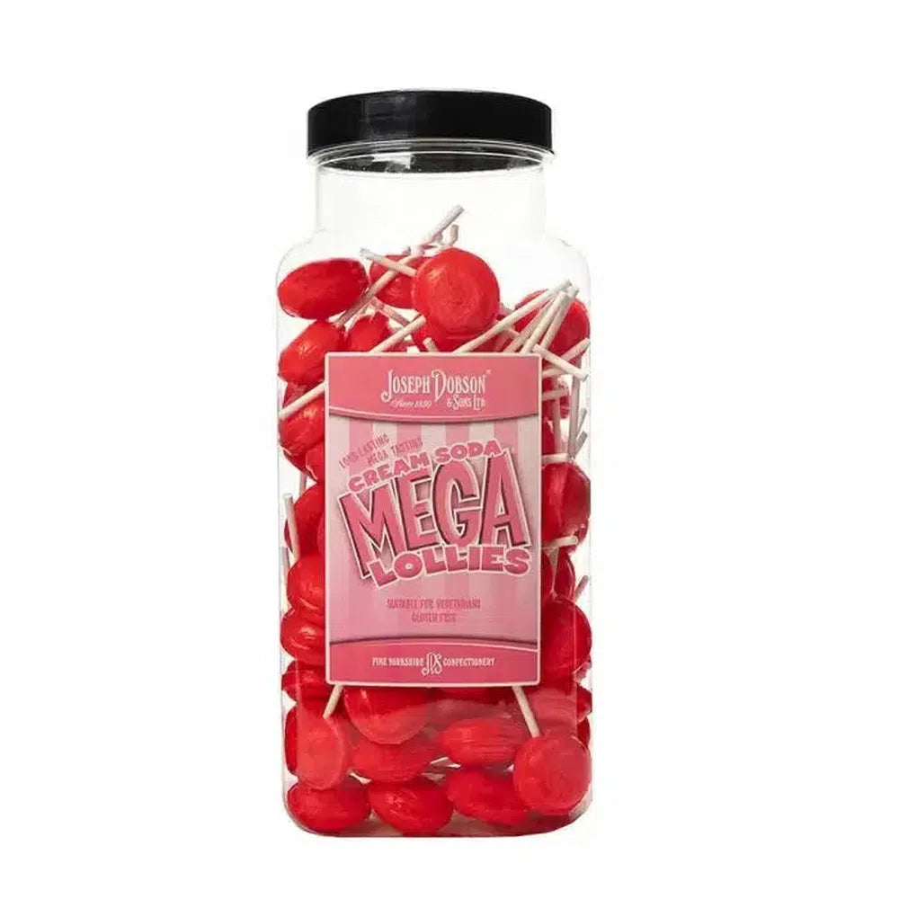 Dobsons Cream Soda Mega Lollies Jar 1.9kg