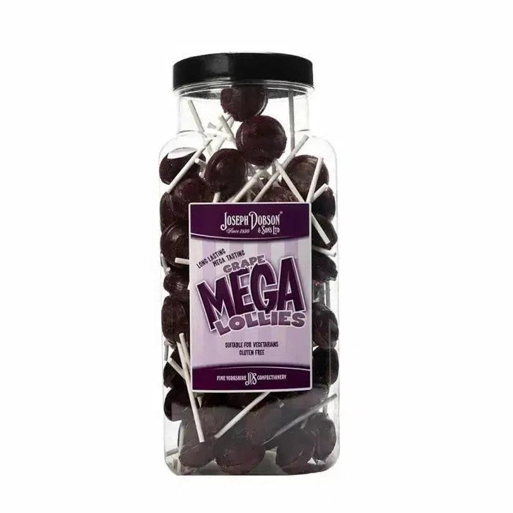 Dobsons Grape Mega Lollies Jar 1.9kg