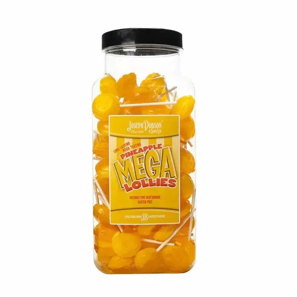 Dobsons Pineapple Mega Lollies Jar 1.9kg