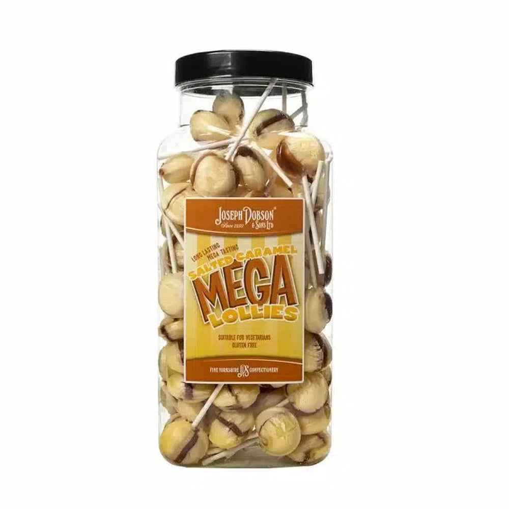 Dobsons Salted Caramel Mega Lollies Jar 1.9kg