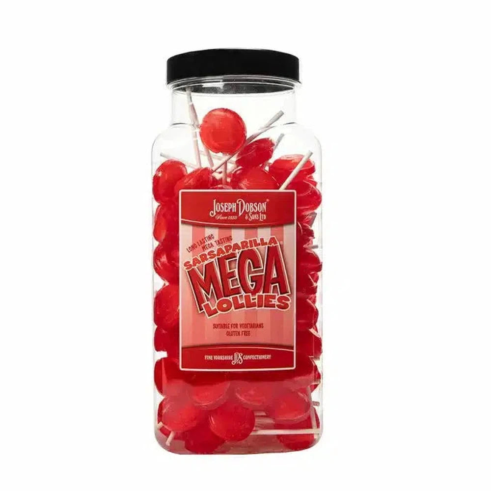 Dobsons Sarsaparilla Mega Lollies Jar 1.9kg