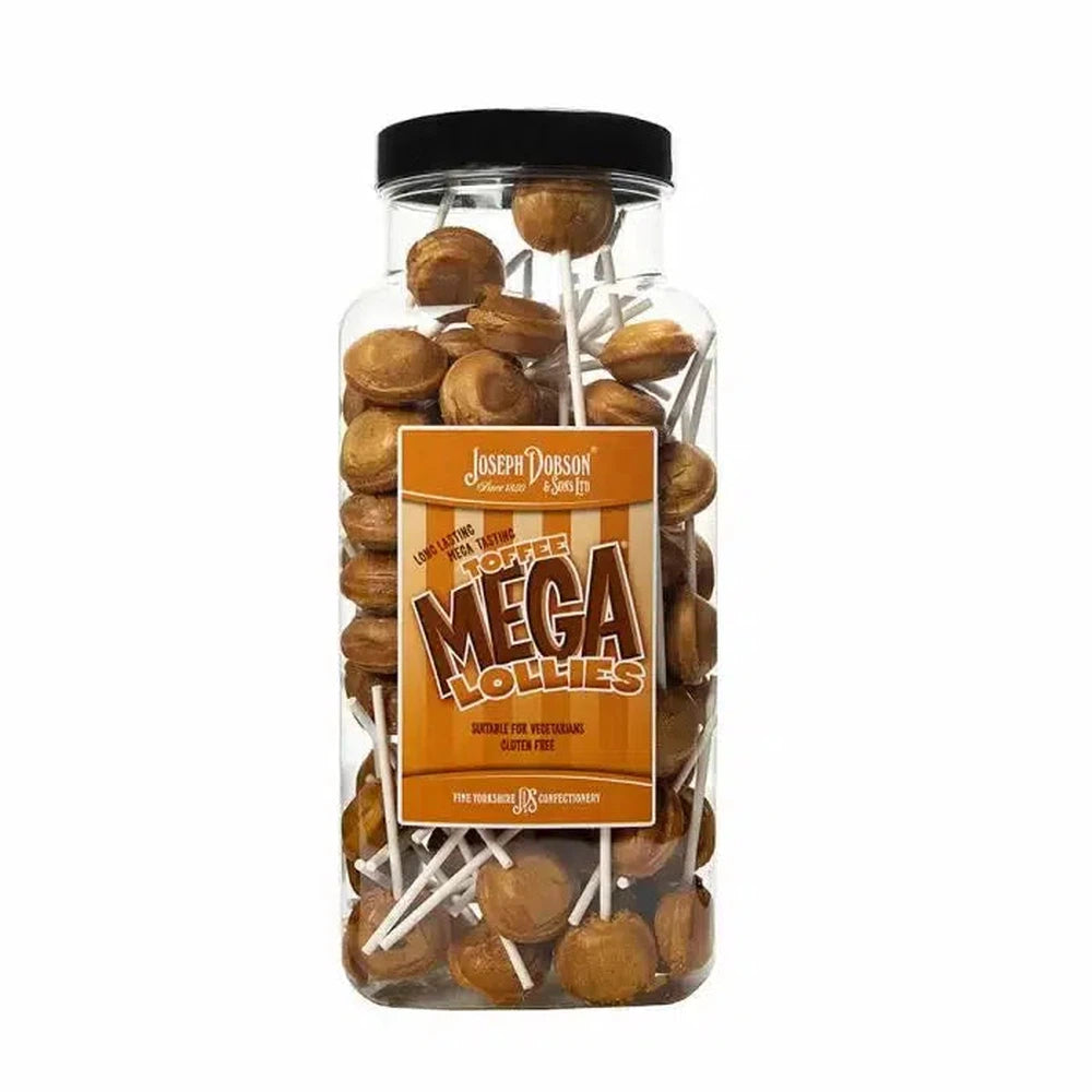 Dobsons Toffee Mega Lollies Jar 1.9kg