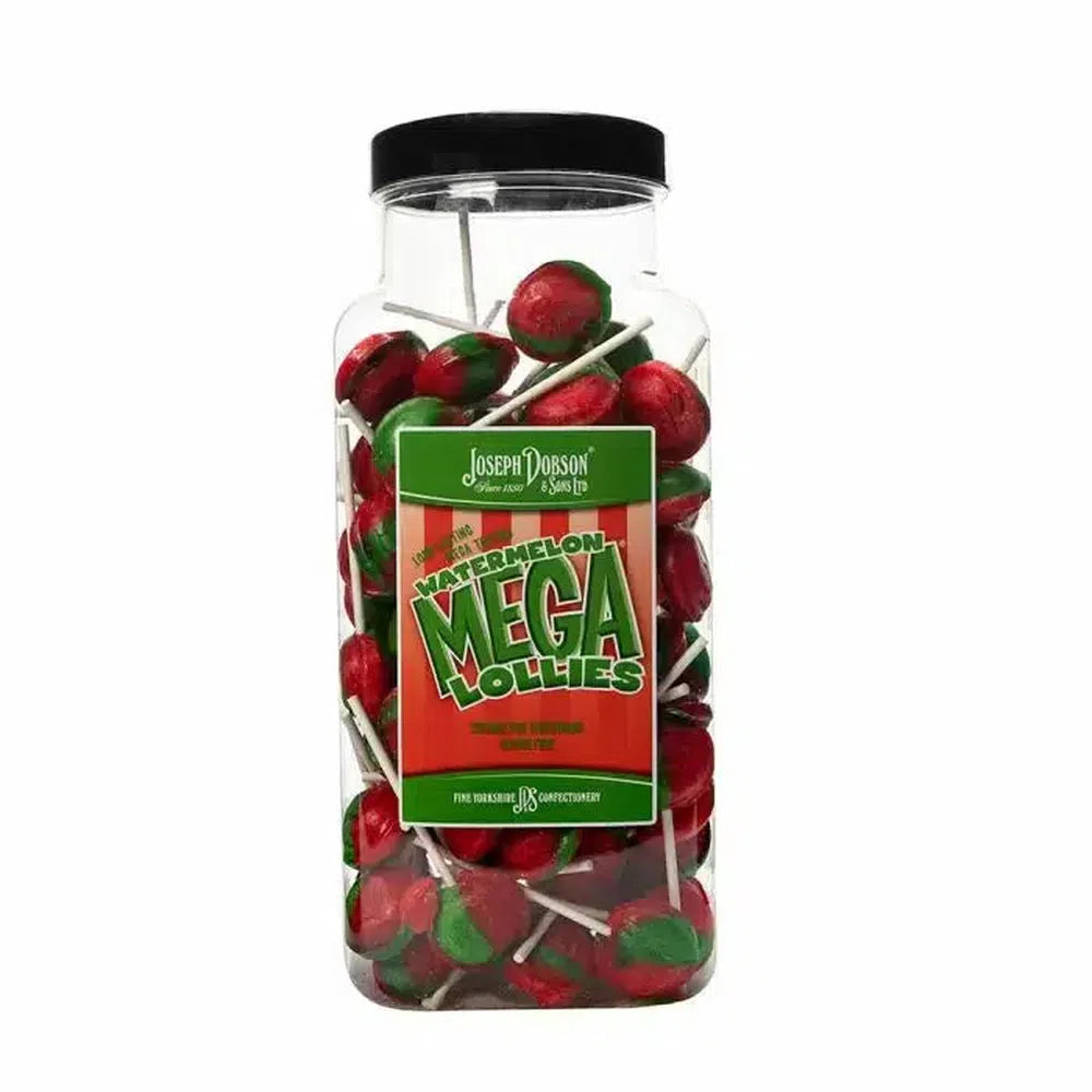 Dobsons Watermelon Mega Lollies Jar 1.9kg