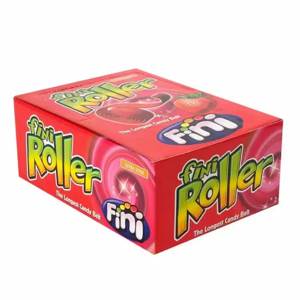 Fini Fizzy Strawberry Rollers 20g