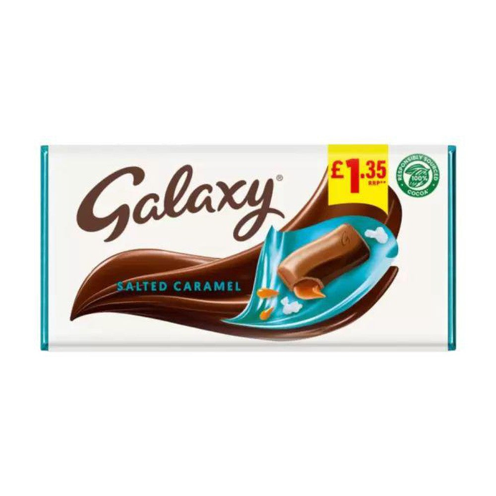 Galaxy Salted Caramel Chocolate Bar 135g