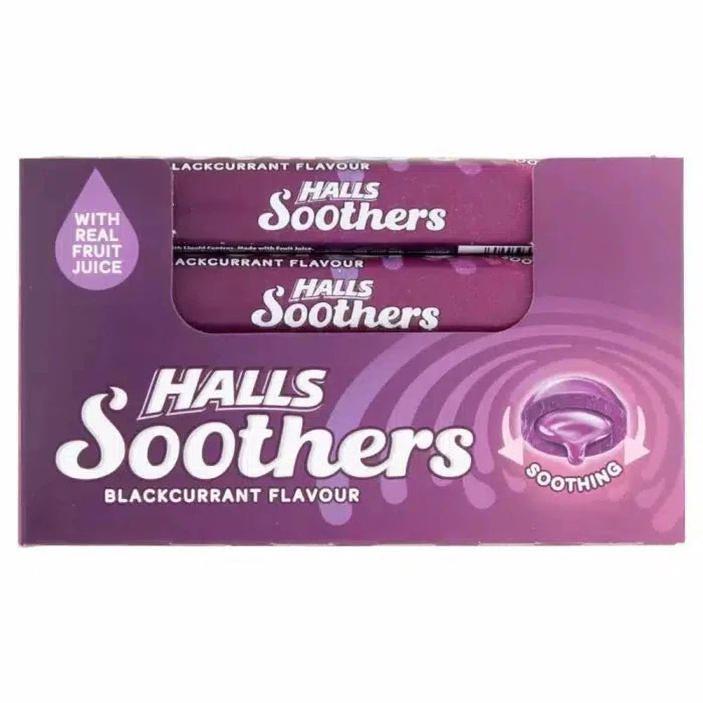 Halls Soothers Blackcurrant Juice Sweets 45g