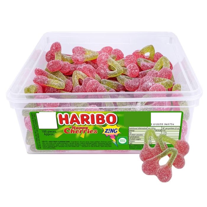 Haribo Happy Cherries Zing Tub 690g