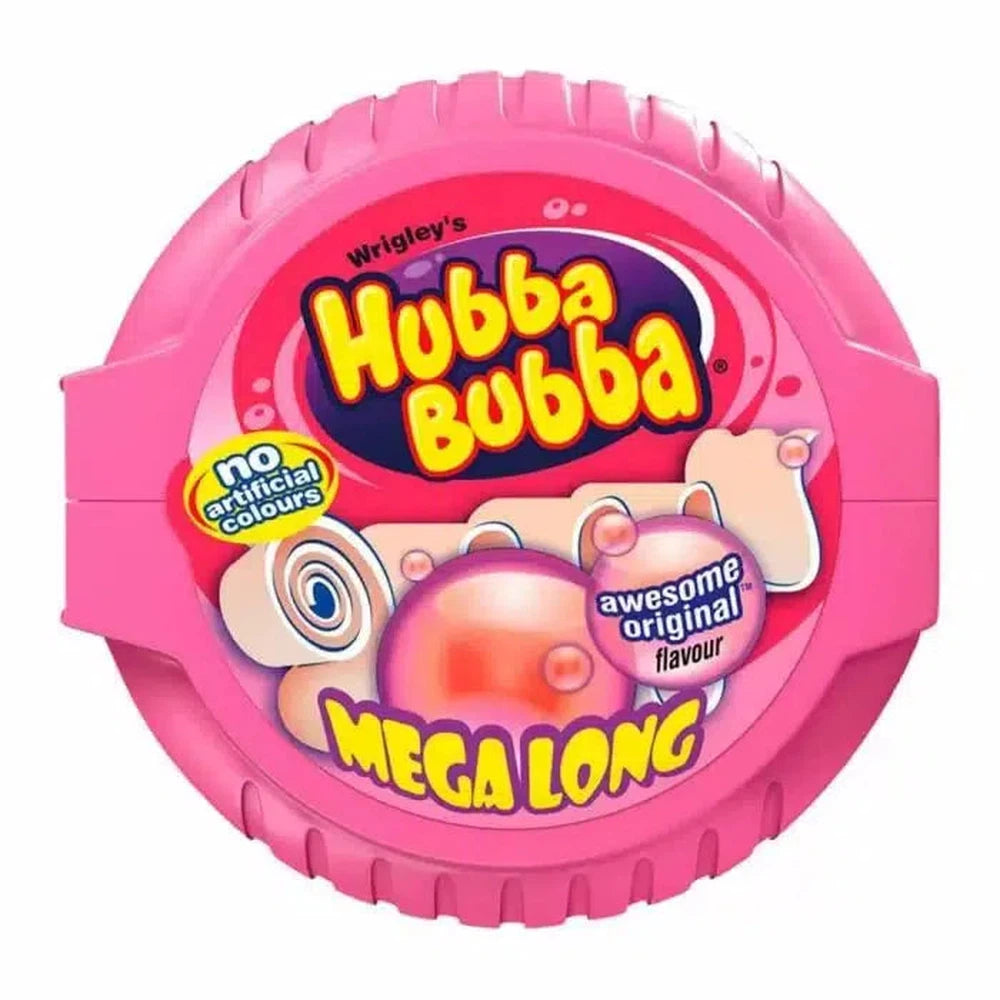 Hubba Bubba Fancy Fruit Bubblegum Mega Long Tape 56g