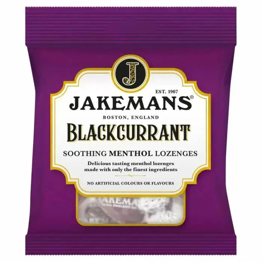 Jakemans Blackcurrant Menthol Bag 73g