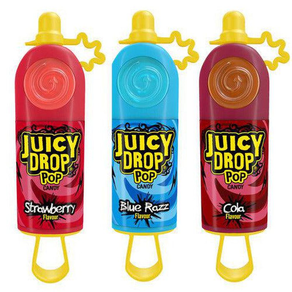 Juicy Drop Pop Lollipop With Sour Gel 26g