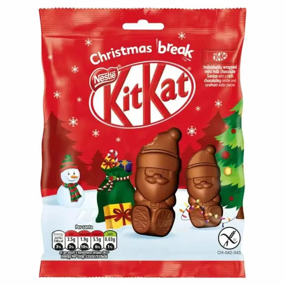 Kit Kat Milk Chocolate Santa Sharing Bag 55g