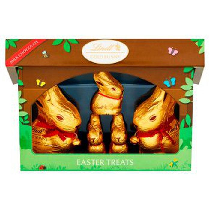 Lindt Gold Bunny Milk Chocolate Family Hutch 130g - BBD AUG 2024