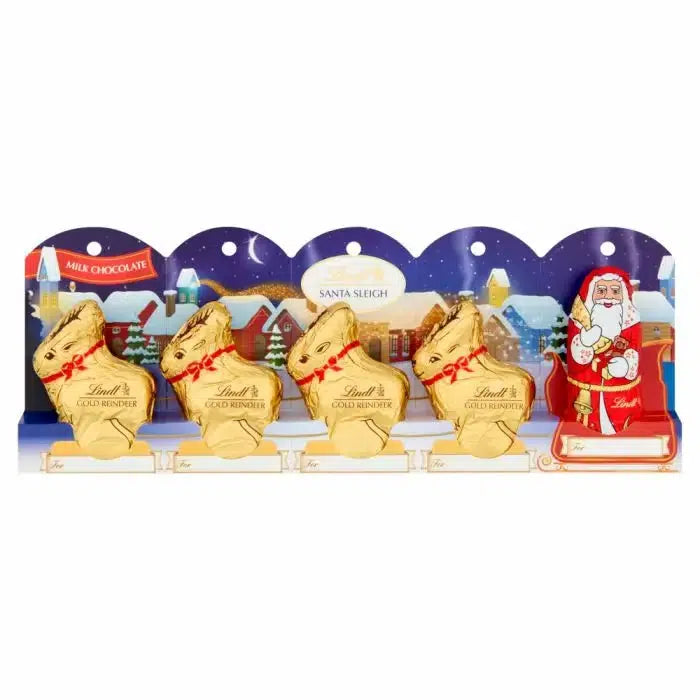 Lindt Santa Sleigh Milk Chocolate 5 Pieces 50g