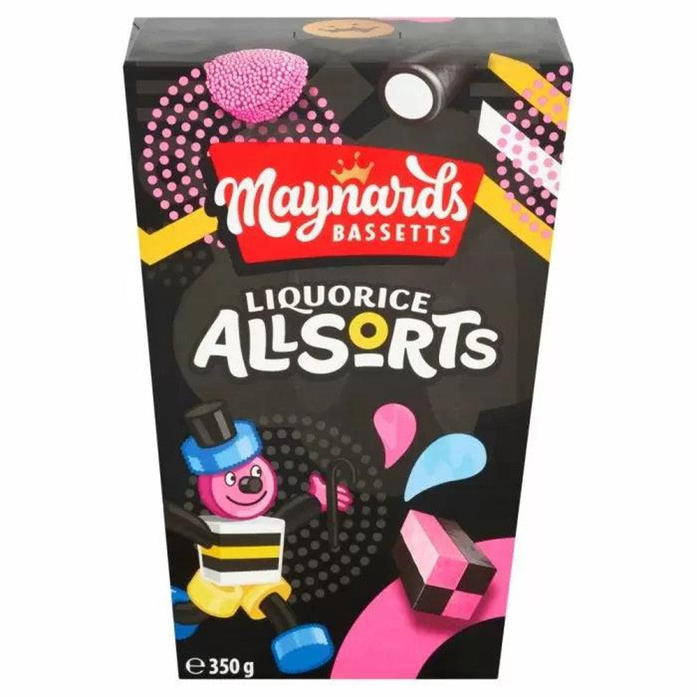 Maynards Bassetts Liquorice Allsorts Sweets Carton 350g