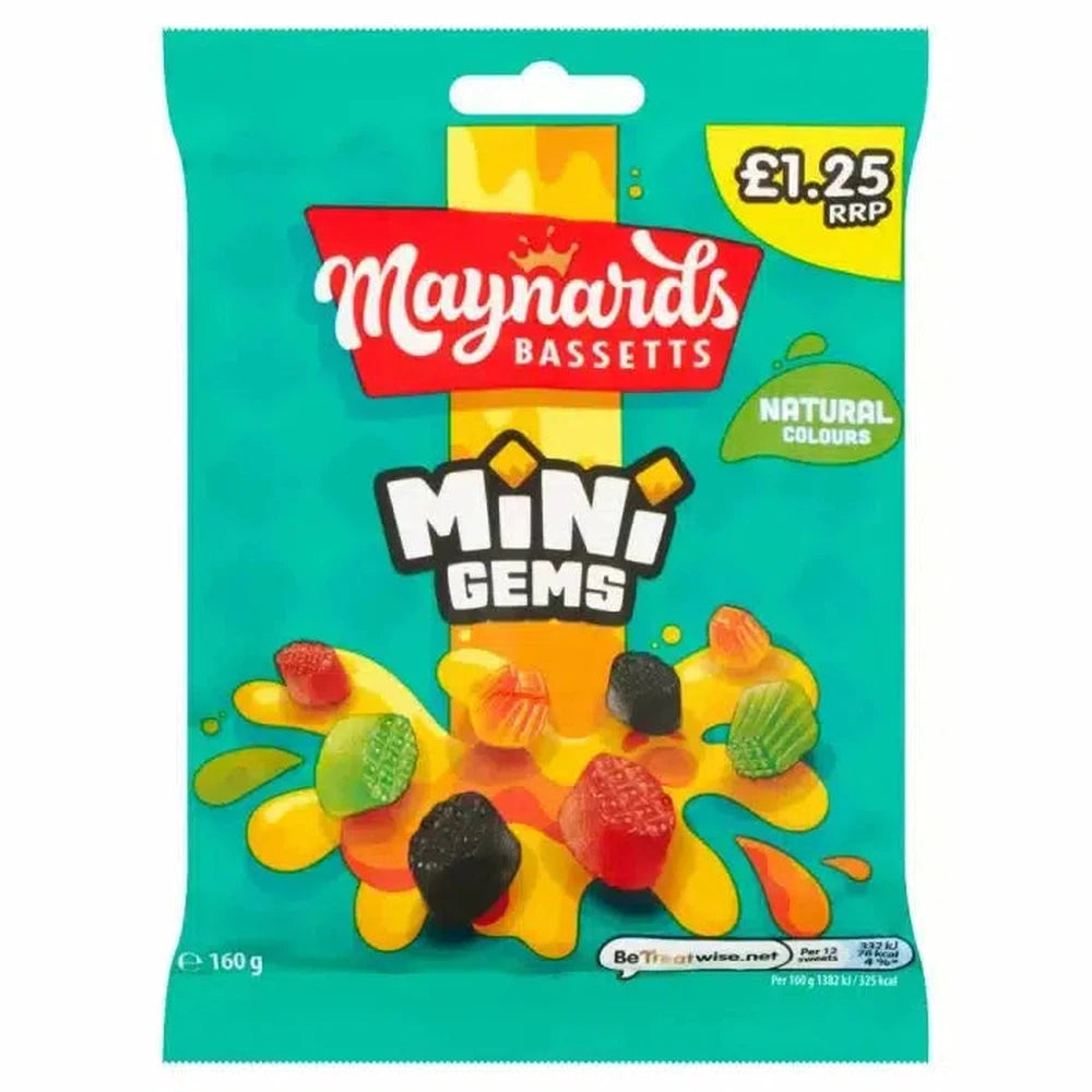 Maynards Bassetts Mini Gems 130g