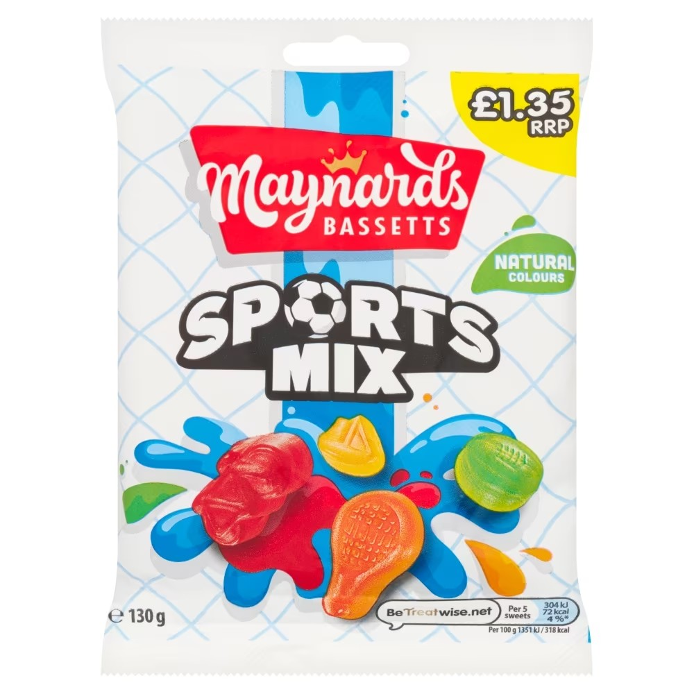 Maynards Bassetts Sports Mix 130g