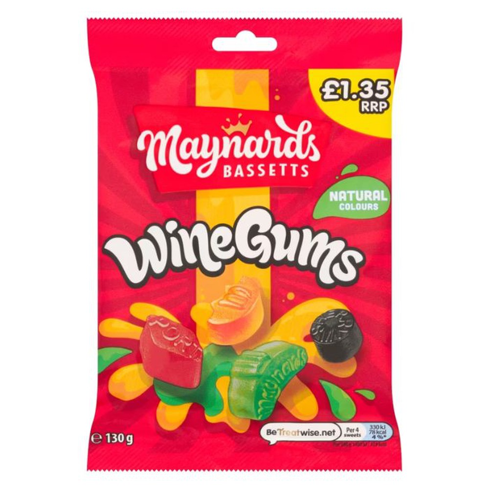 Maynards Bassetts Wine Gums 130g