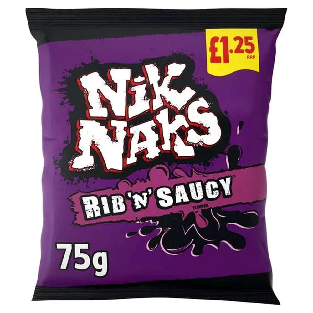 Nik Naks Rib 'N' Saucy 75g