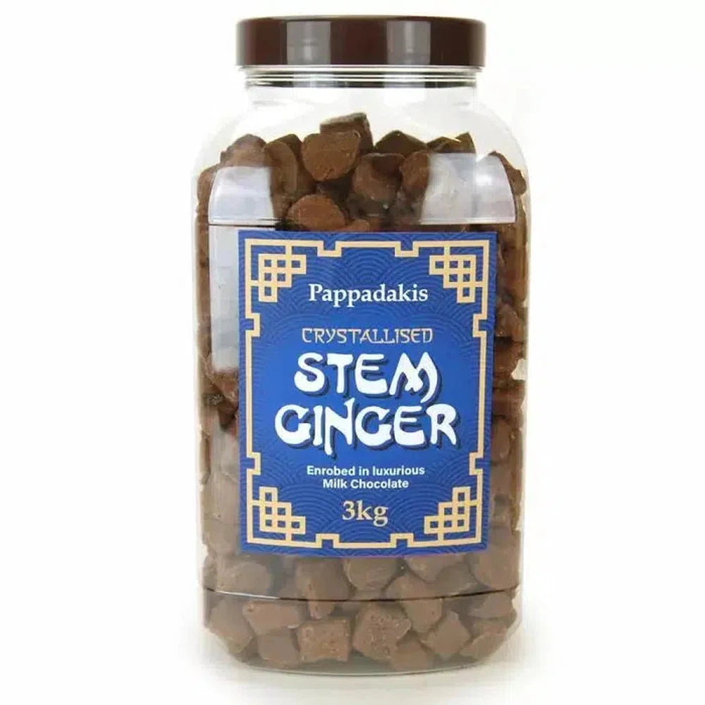 Pappadakis Milk Chocolate Crystallised Stem Ginger