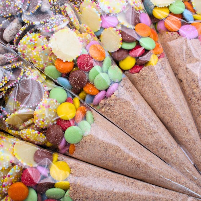 Prefilled Sweet Shop Made Chocolate Sweet Cone