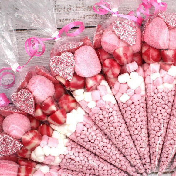 Prefilled Sweet Shop Made Pink Sweet Cone | Giant Bradley's Online ...