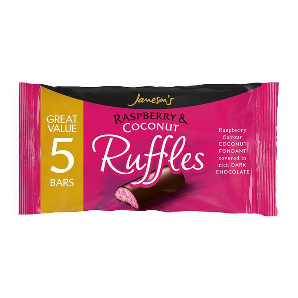 Raspberry & Coconut Ruffles 5 Pack