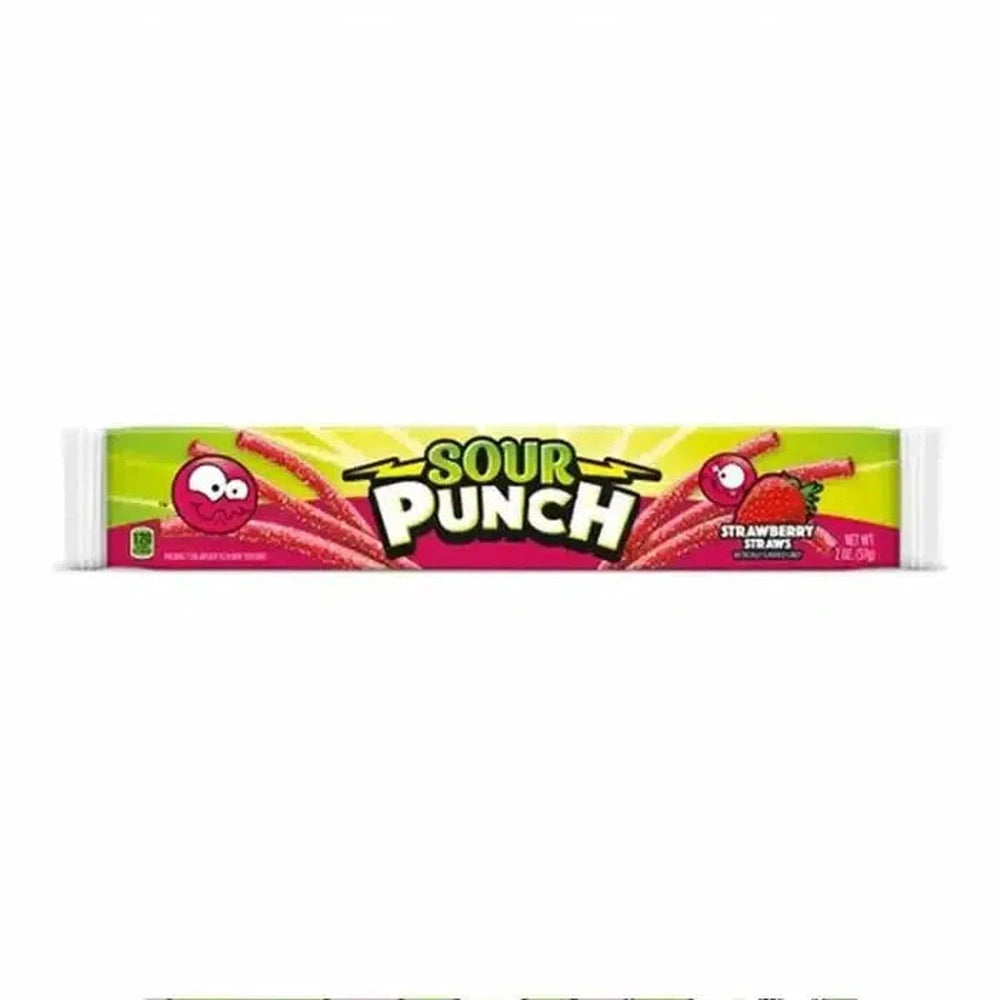 Sour Punch Strawberry Straws 57g