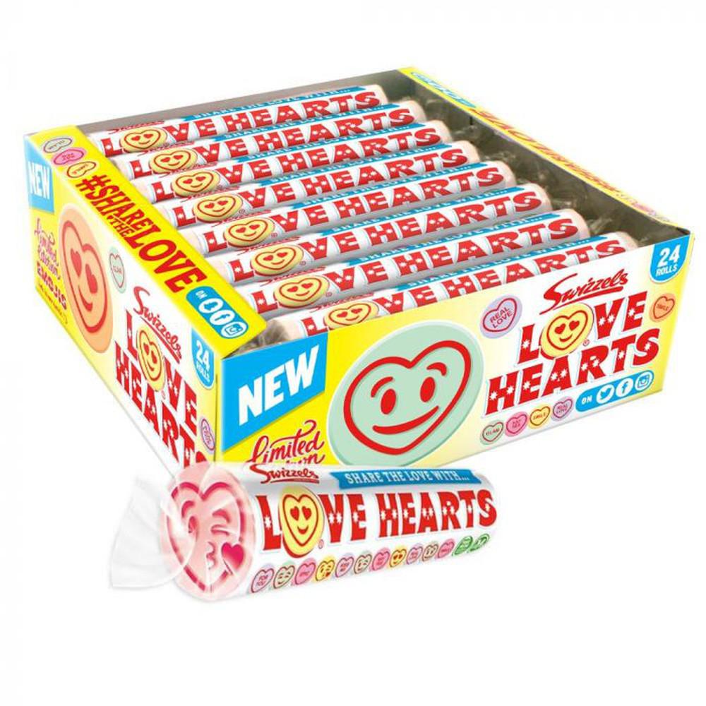 Swizzels Love Heart Rolls 39g