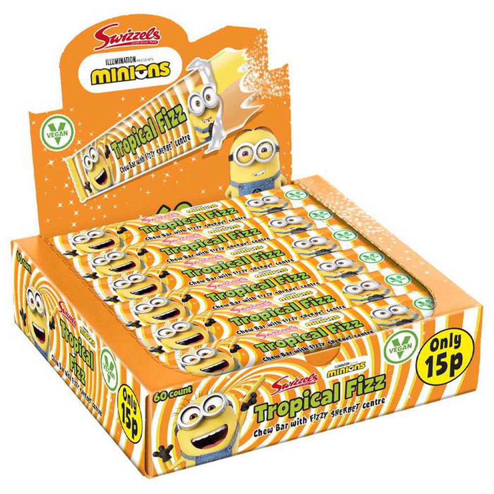 Swizzels Minions Tropical Fizz Chew Bar 18g