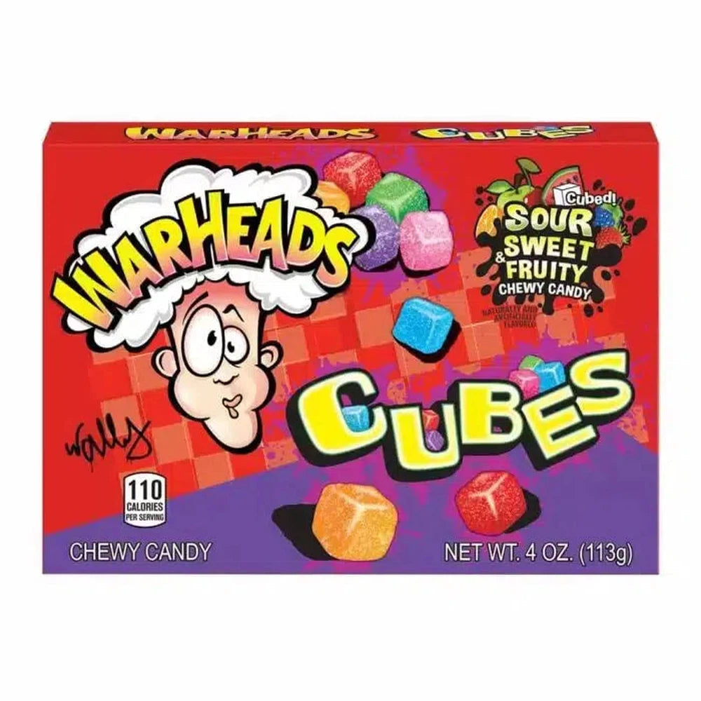 Warheads Sour Chewy Cubes 113g