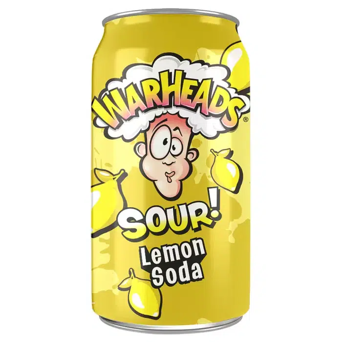 Warheads Sour Lemon Soda Cans (355ml)