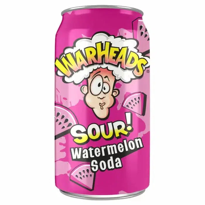 Warheads Sour Watermelon Soda Cans (355ml)